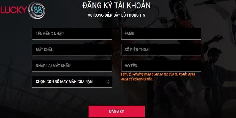 Đăng ký Lucky88 là có thưởng