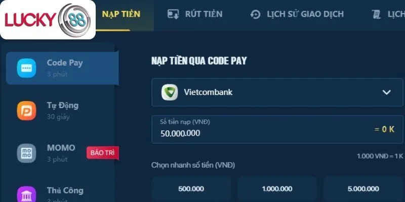 Nạp tiện lợi đa phương thức