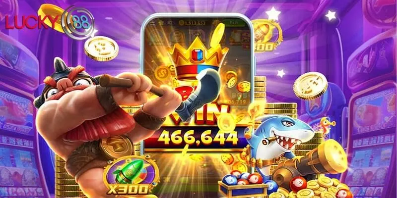 Giao diện bắt mắt và hiệu ứng rực rỡ khiến nổ hũ Lucky88 được yêu thích